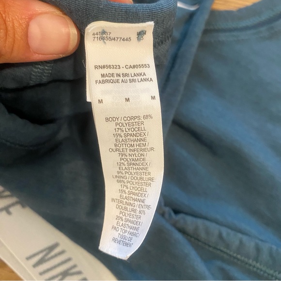 Nike Teal Medium Support Sports Bra Size M - Picture 4 of 4